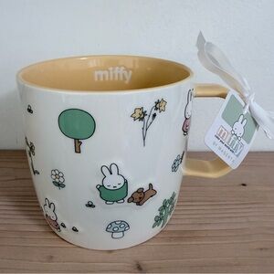 NWT Miffy By Magenta Floral Mug Yellow And White Miffy And Puppy Spring 2025